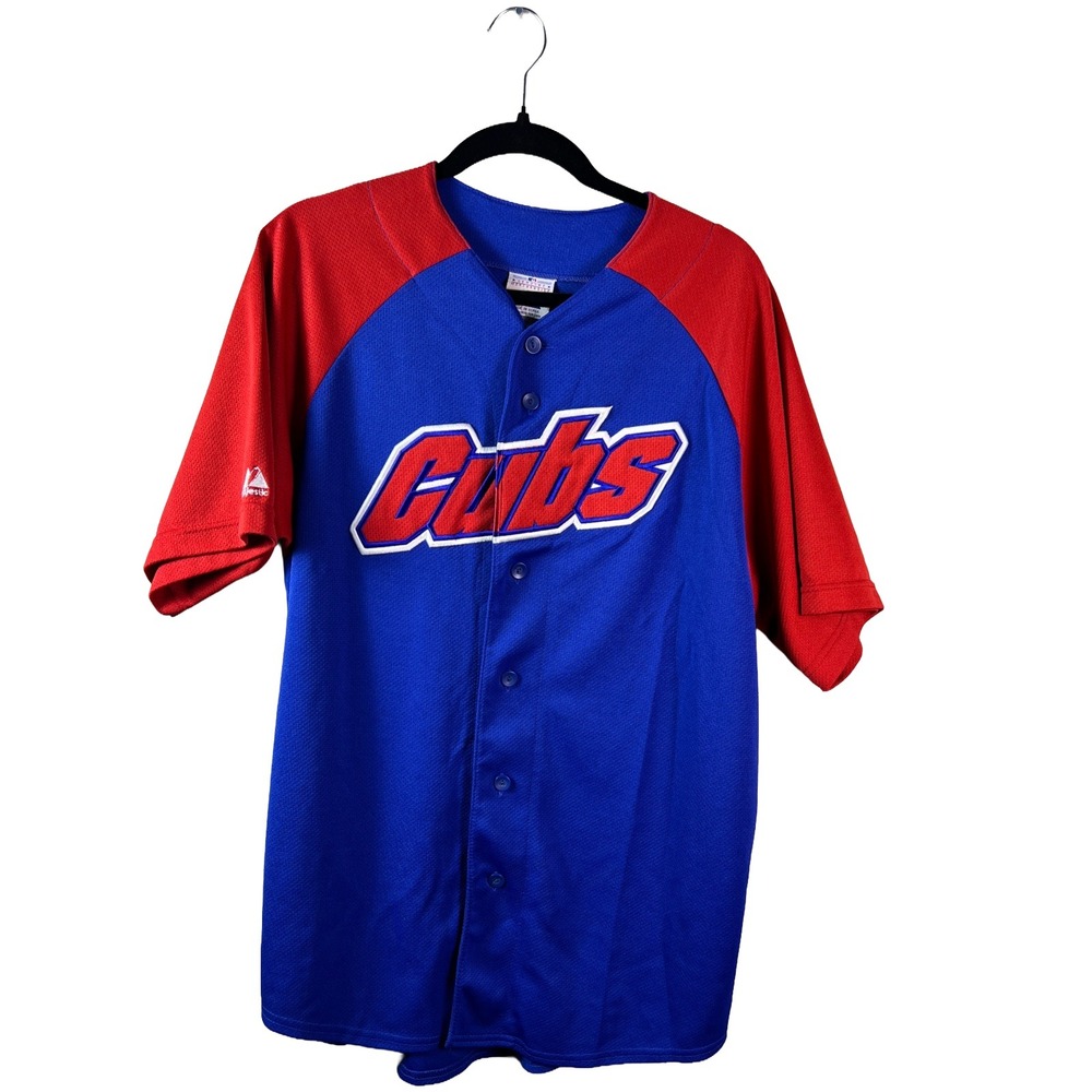 Majestic Chicago Cubs MLB Baseball Jersey 90s Men's XL Blokecore Streetwear